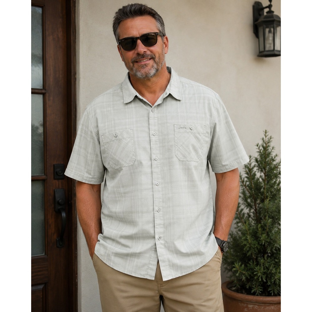 Orvis Men's Shirt Size XXL Long Sleeve Button Down Cotton Casual Outdoor Classic